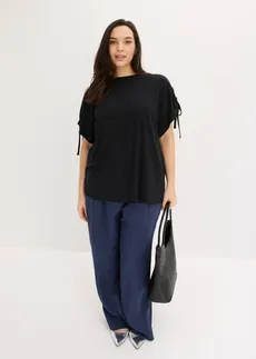 Triko z měkké modalové směsi, barva: černá