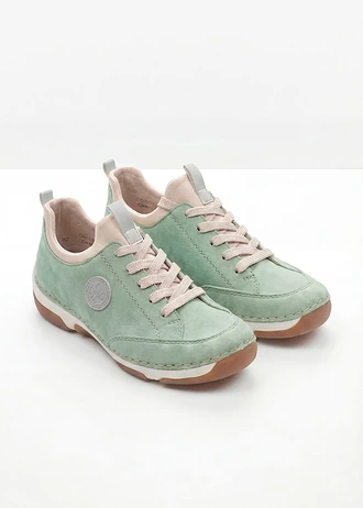 Sneakers confortables Rieker à première rembourrée, Couleur: vert sauge