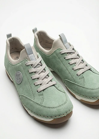 Sneakers van Rieker met een padded binnenzool, Kleur: saliegroen