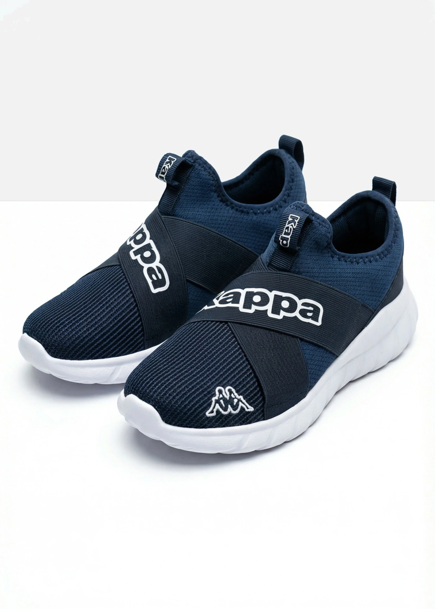 Komfort slip-in-sneakers van Kappa, van zacht materiaal • donkerblauw • bonprix online shop