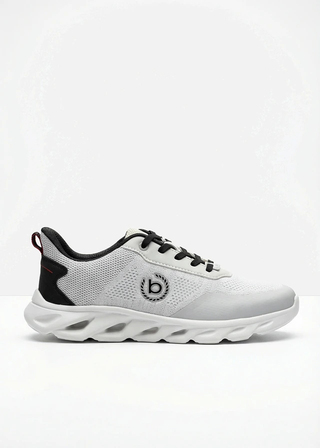 Bugatti-sneakers met lichte zool, Kleur: wit