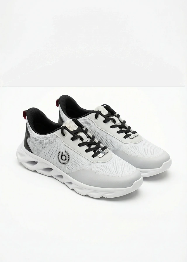 Bugatti-sneakers met lichte zool, Kleur: wit
