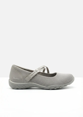 Skechers ballerina's met flexibele zool, Kleur: taupe