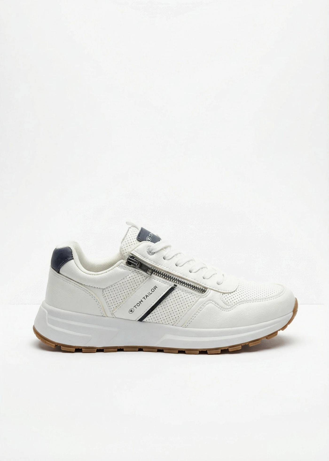 Sneakersy Tom Tailor z zamkiem • biały • sklep bonprix