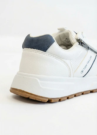 Sneakersy Tom Tailor z zamkiem • biały • sklep bonprix