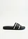 Fila-slippers met metallic details, Kleur: zwart/zilverkleur