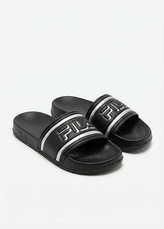 Papuci Fila cu detalii metalice • negru/argintiu • magazin bonprix