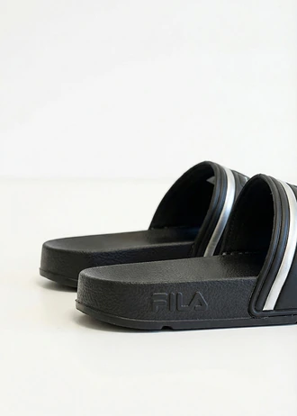 Fila papucs metallic részletekkel • fekete/ezüstszín • bonprix áruház