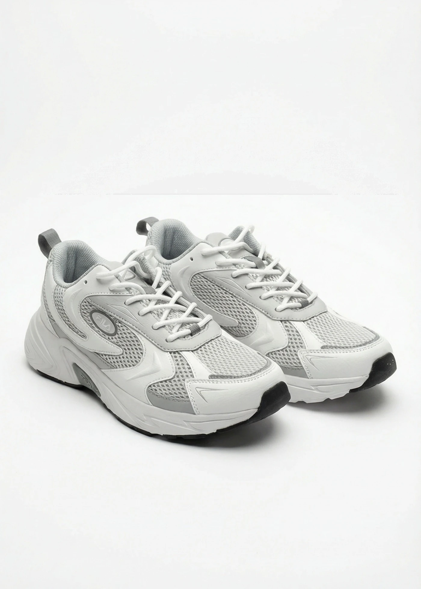 Sneakersy chunky marki Fila na lekkiej podeszwie • biało-szary • sklep bonprix