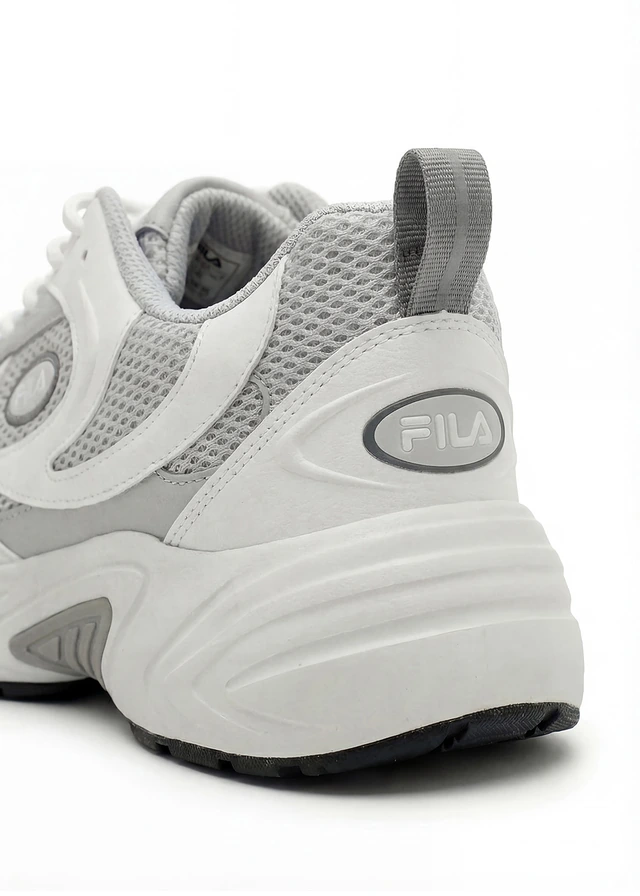 Sneakersy chunky marki Fila na lekkiej podeszwie • biało-szary • sklep bonprix