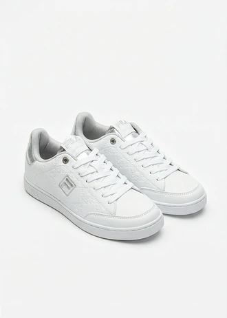 Comfortabele Fila sneakers met gewatteerde binnenzool • wit-zilverkleur • bonprix online shop