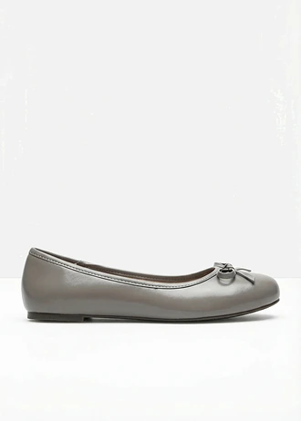 Ballerines à petit nœud • taupe • Boutique bonprix