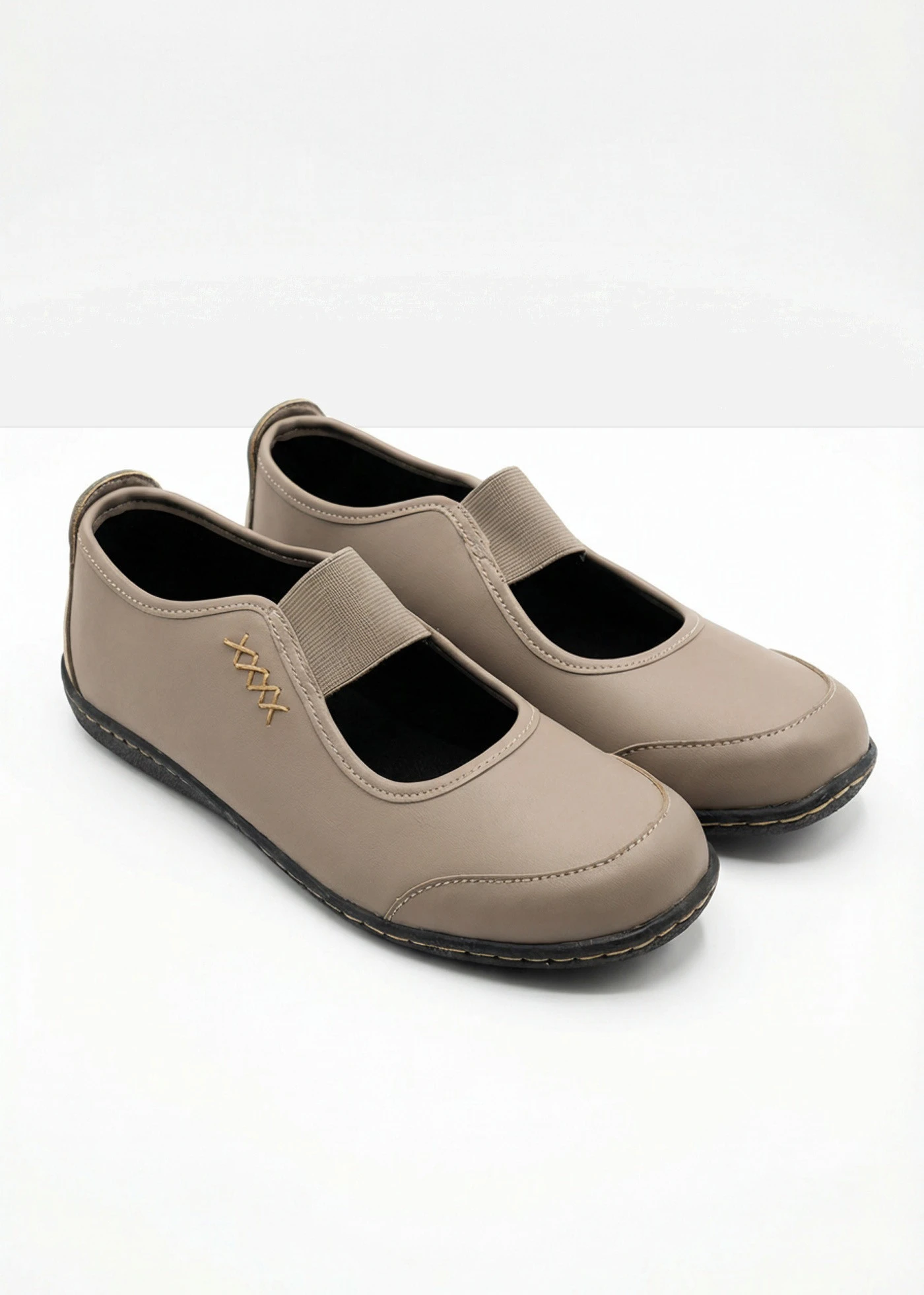 Baleríny ve stylu Mary Jane • hnědošedá • bonprix obchod