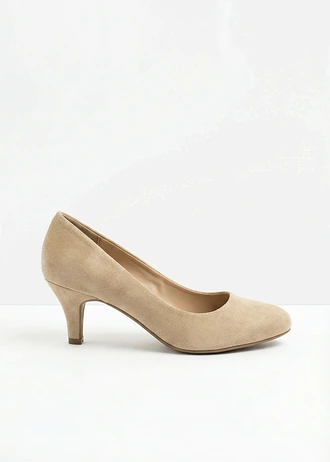 Pantofi pumps cu toc îngust • bej-camel mat • magazin bonprix