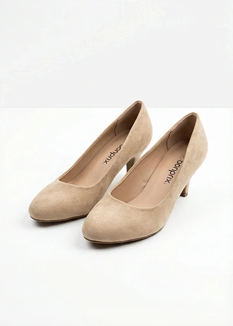 Pumps met smalle hak • mat camel • bonprix online shop