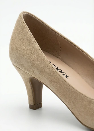 Pumps met smalle hak • mat camel • bonprix online shop