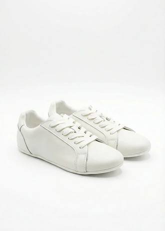 Chaussures pieds nus en cuir, Couleur: blanc