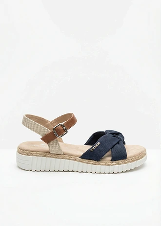Sandales compensées Tom Tailor • bleu foncé • Boutique bonprix