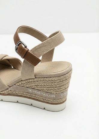 Sandalettes compensées Tom Tailor • beige • Boutique bonprix