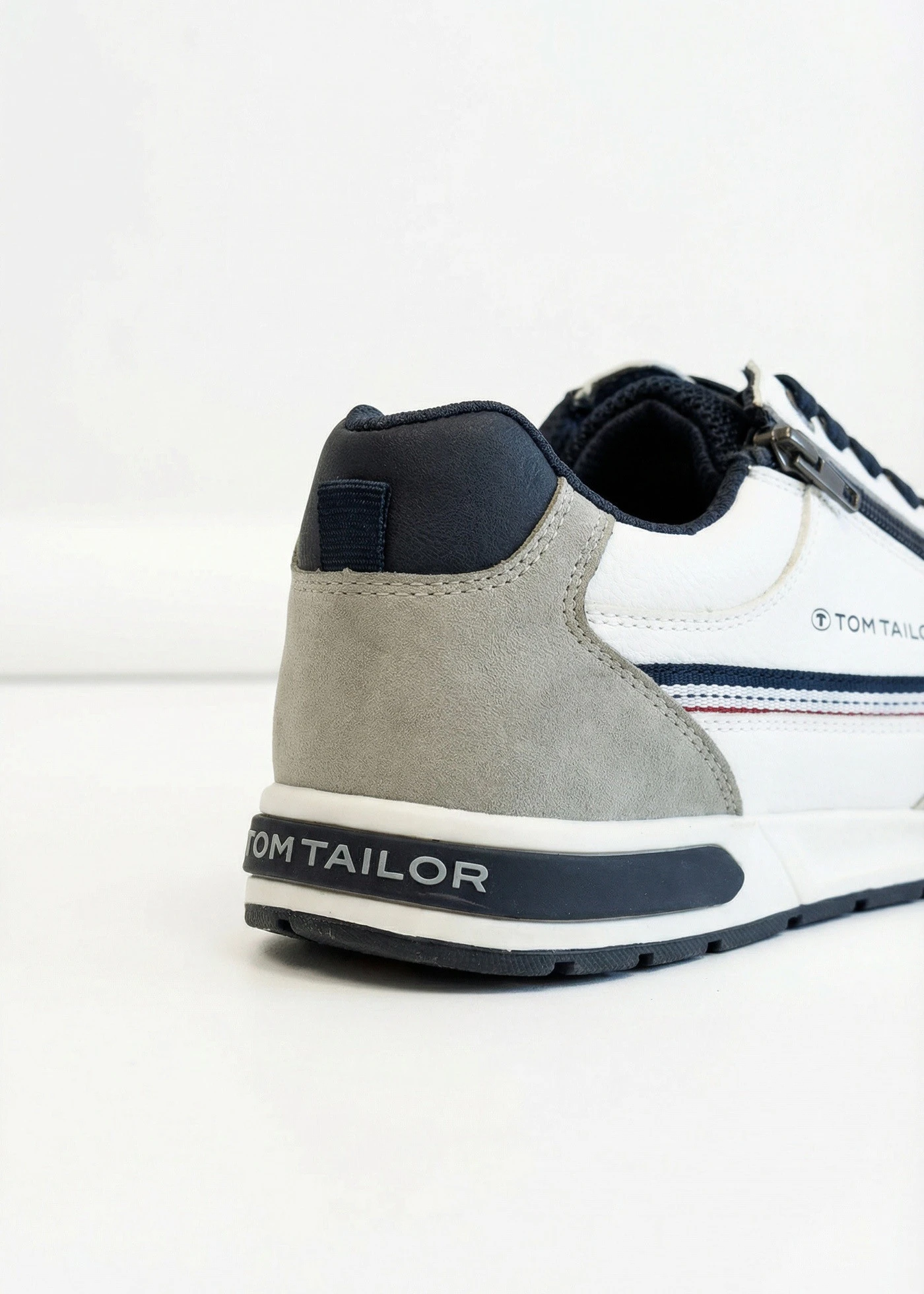 Tenisky značky Tom Tailor, se zipem • bílo-šedá • bonprix obchod