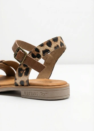 Mustang sandalen • bruin luipaardprint • bonprix online shop