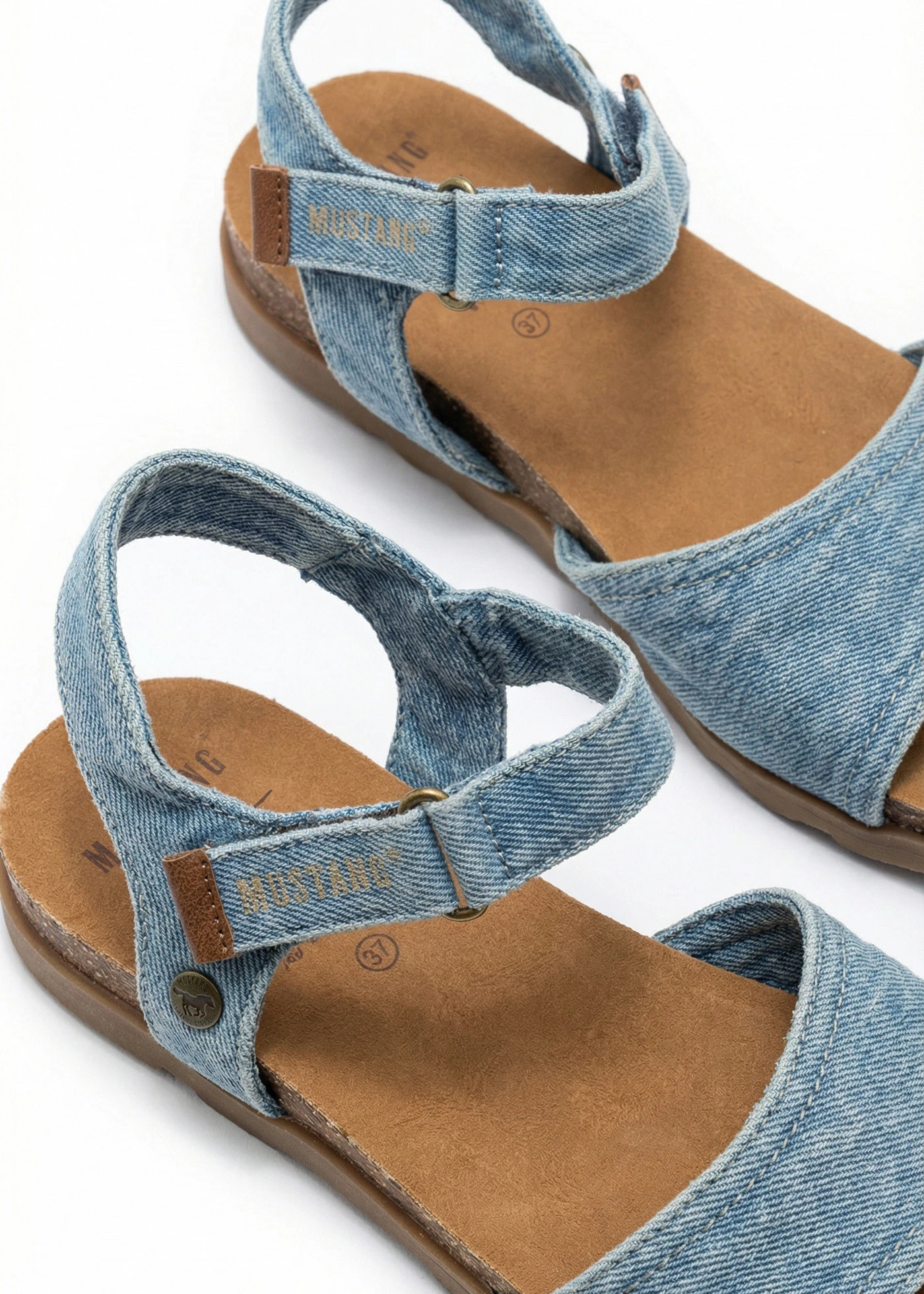Sandales Mustang effet denim • bleu denim • Boutique bonprix