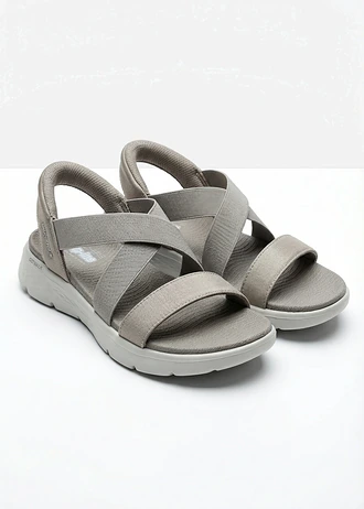 Sandales à brides élastiques Skechers • taupe • Boutique bonprix