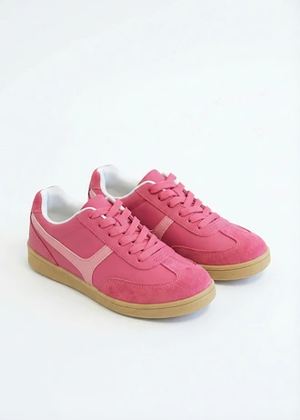 Sneakers in retrolook, Kleur: pinklady/roze
