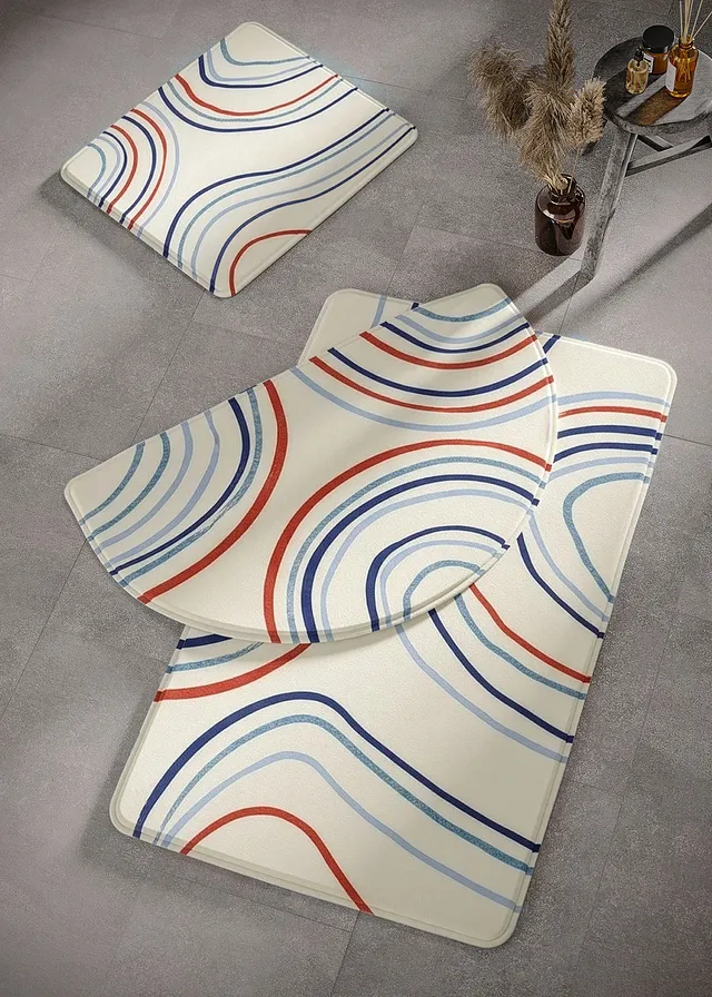 Tapis de bain à mémoire de forme, Couleur: crème
