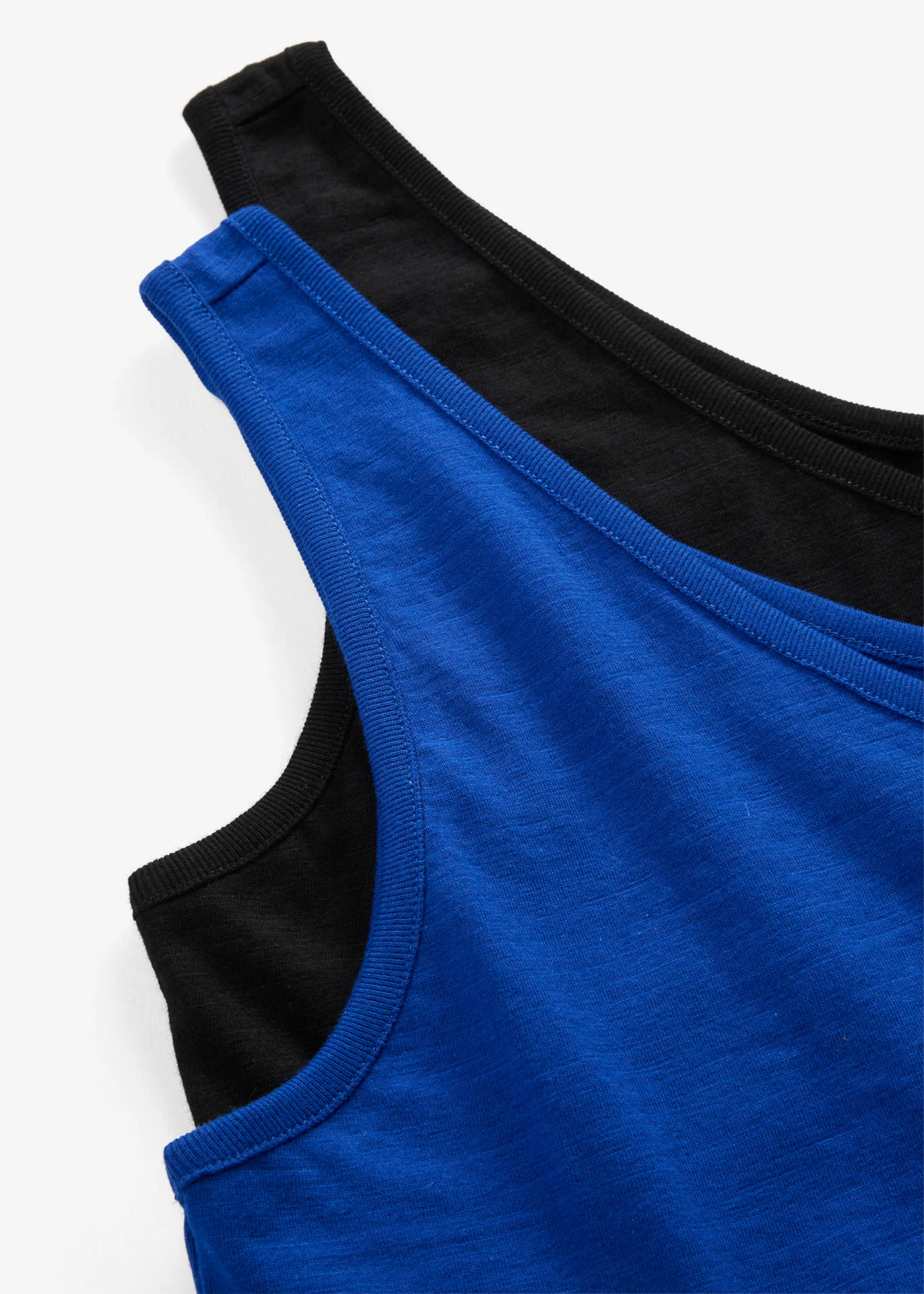 Lot de 2 débardeurs 100% coton • bleu cobalt/noir • product-page.page-title-suffix