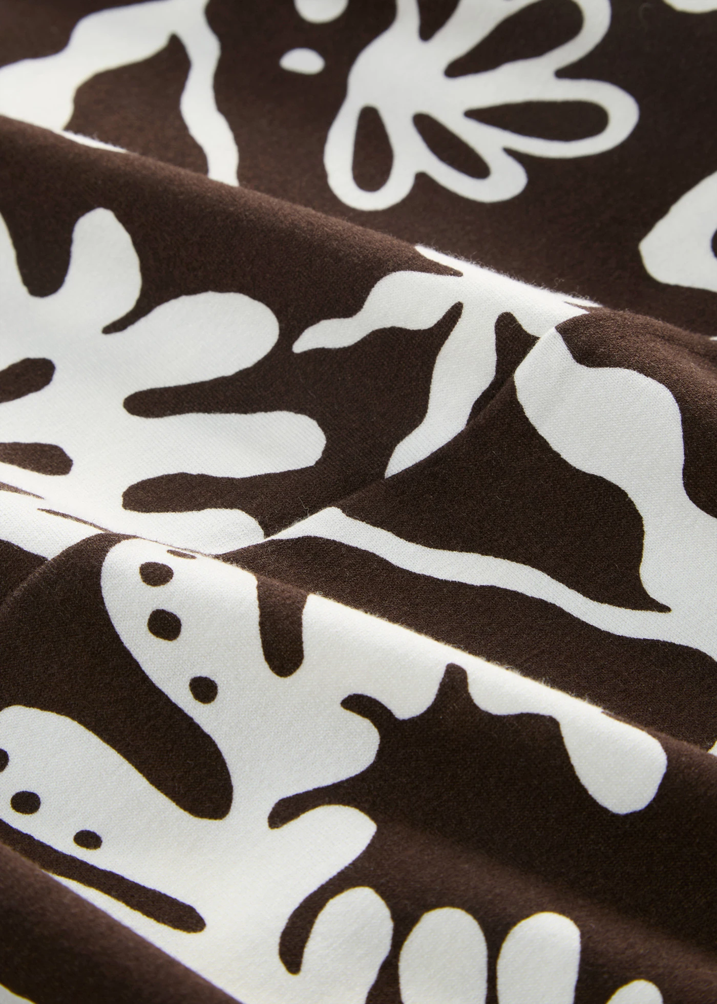 Jersey jurk in een viscosemix • donkerbruin-wolwit met print • product-page.page-title-suffix