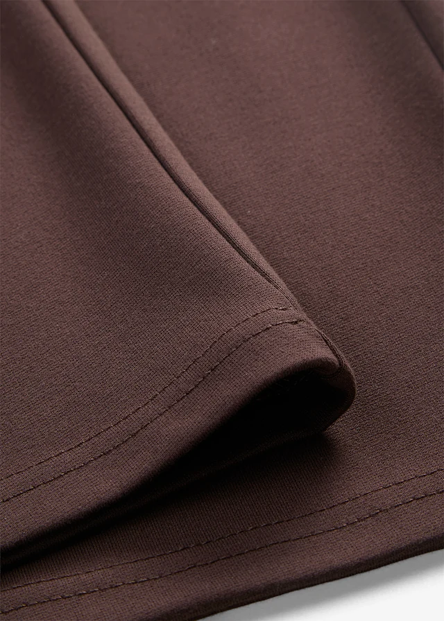 Spodnie culotte z mieszanki wiskozy • ciemnobrązowy • sklep bonprix