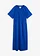 Robe midi 100% coton, Couleur: bleu cobalt