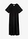 Robe midi 100% coton, Couleur: noir