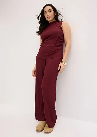 Set din jerse, culoare: roșu arțar