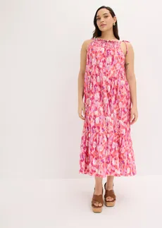 Šaty na ramienka • ružová-cyklámenová potlačená plus size • obchod bonprix