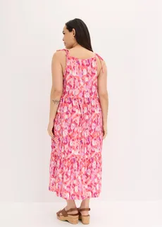 Robe à bretelles, Couleur: rose-rose vif imprimé