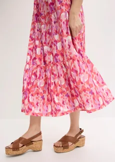 Šaty na ramienka • ružová-cyklámenová potlačená plus size • obchod bonprix