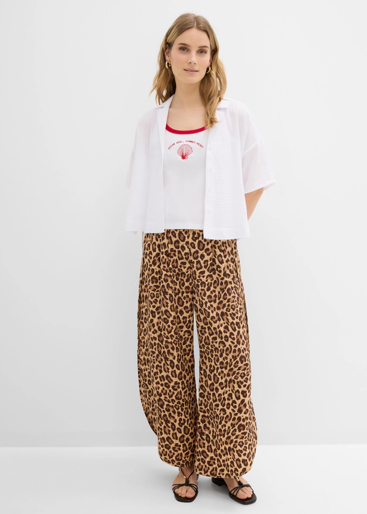Top côtelé 100% coton • blanc/rouge • product-page.page-title-suffix