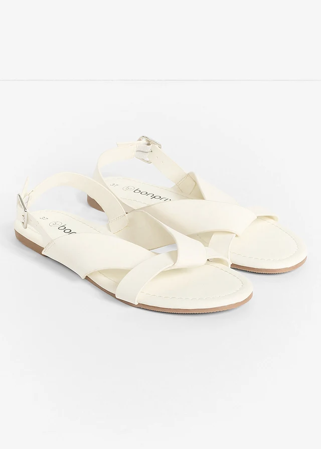 Sandalen, Kleur: wit
