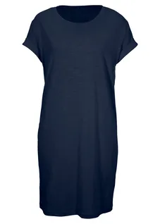 Jersey jurk van puur biologisch katoen, Kleur: donkerblauw