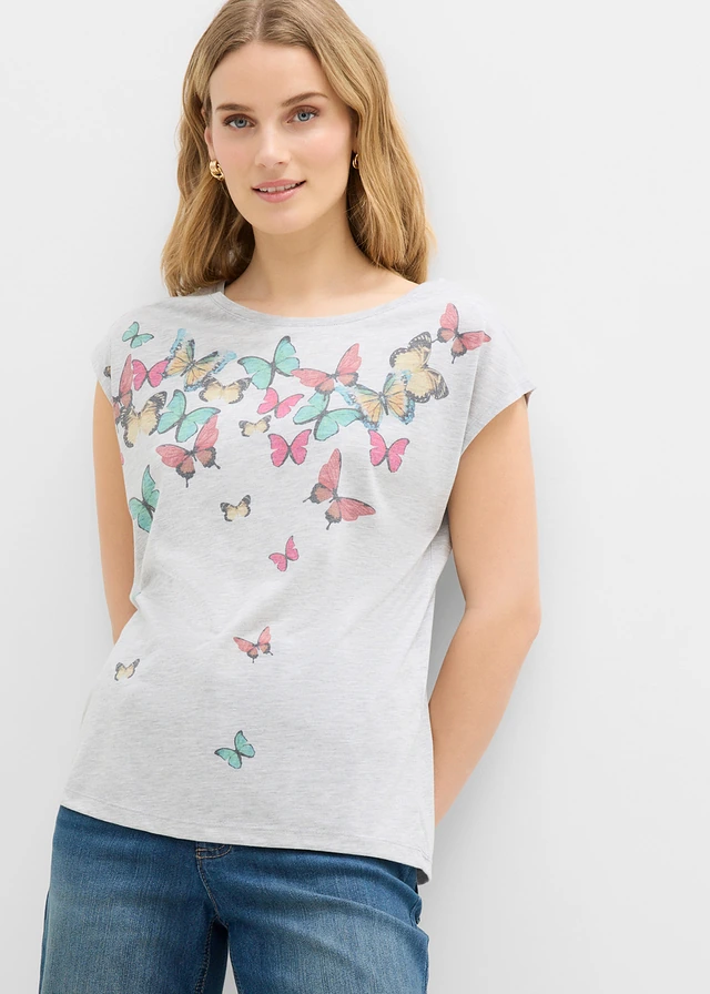 T-shirt doux • gris chiné • product-page.page-title-suffix