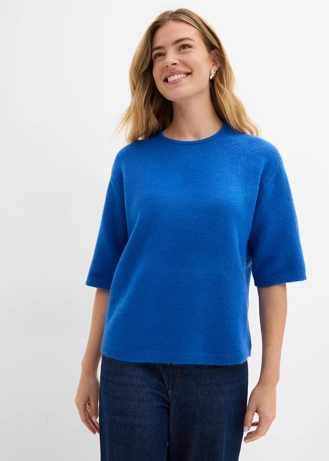 Oversized trui, Kleur: arctisch blauw