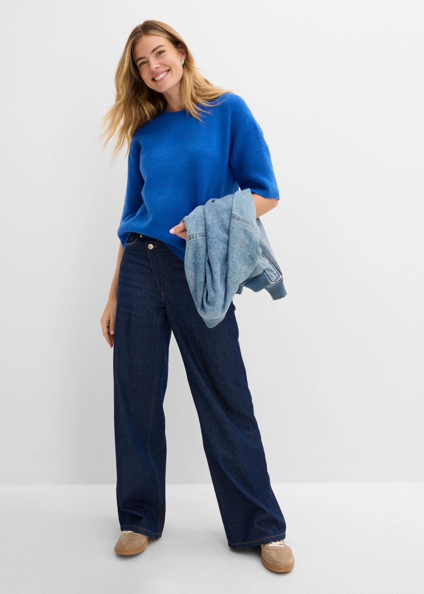 Pull oversize • bleu arctique • Boutique bonprix