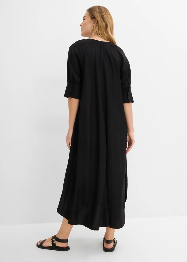 Rochie-tunică din viscoză fluidă • negru • magazin bonprix