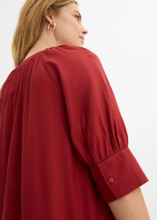 Rochie-tunică din viscoză fluidă • roșu oxid • magazin bonprix