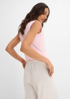 Pantalon avec bouton décoratif • écru • Boutique bonprix