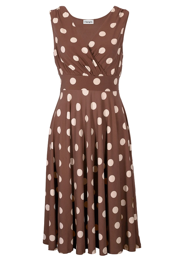 Shirtjurk met stippen, Kleur: lichtbruin/sandbeige