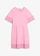 Mousseline jurk met broderie anglaise, Kleur: roze