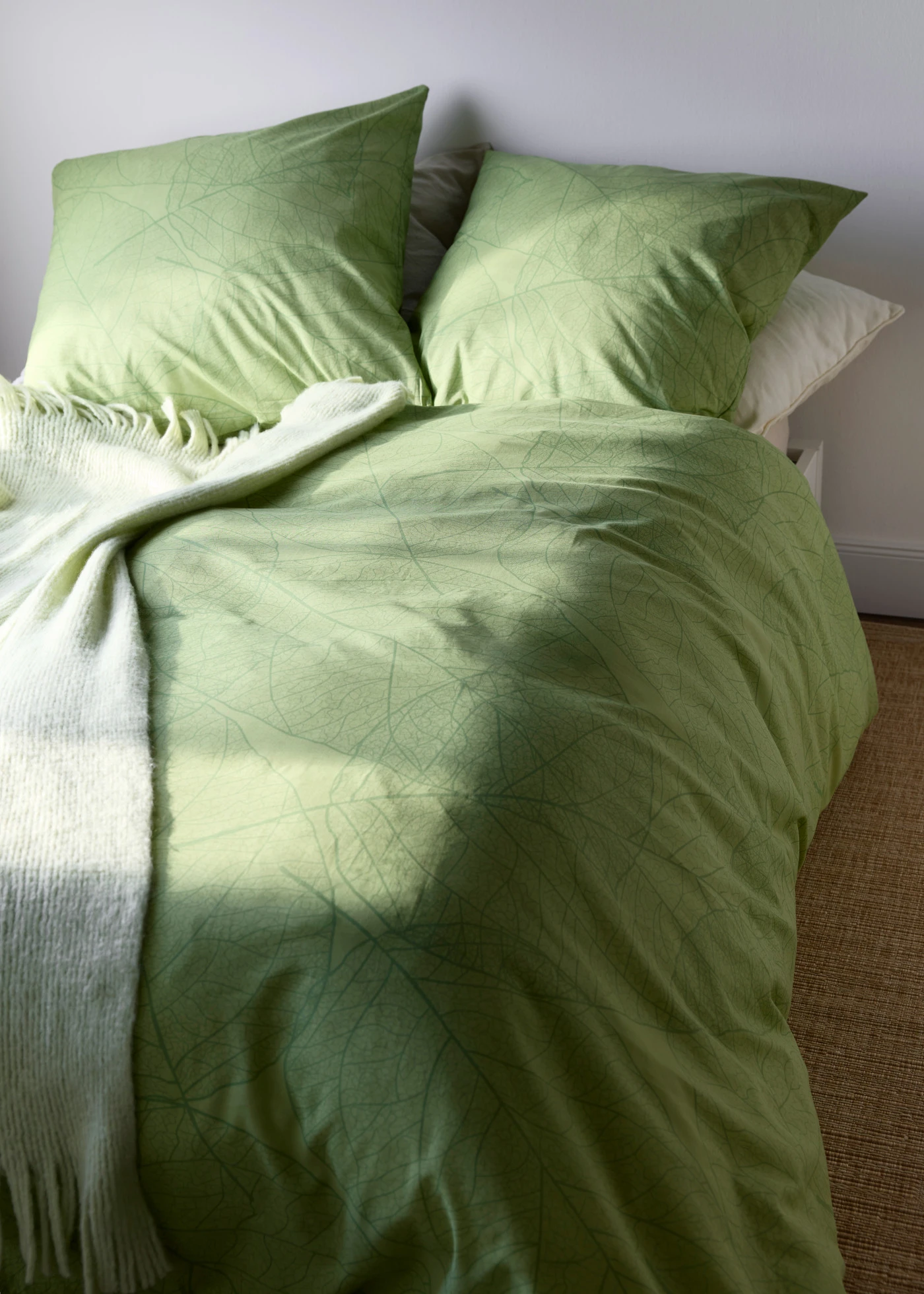 Parure de lit en linon • vert clair • Boutique bonprix